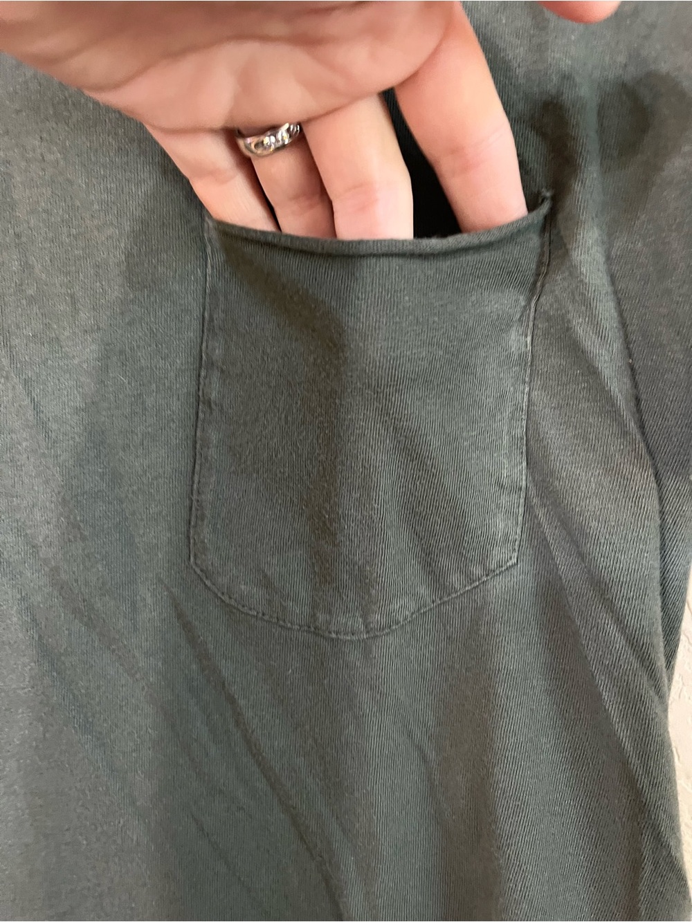 GUC women’s tunic tee size large olive - Picture 4 of 5